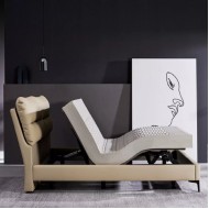 Умная двуспальная кровать Xiaomi 8h Milan Smart Electric Bed S 1.5 m Grey Blue (умное основание и ортопедический матрас TR)