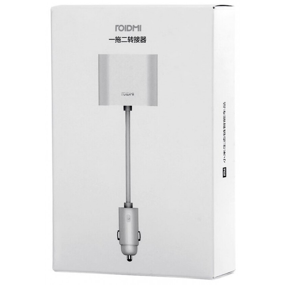 Разветвитель прикуривателя Xiaomi ROIDMI Dual Port Converter White.