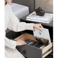 Прикроватная тумбочка Xiaomi 8H Jun Italian Light Luxury Bedside Table Dark Grey (JMG3)