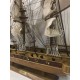 Модель корабля "HMS Bounty 1787" из дерева с белыми парусами 78 см