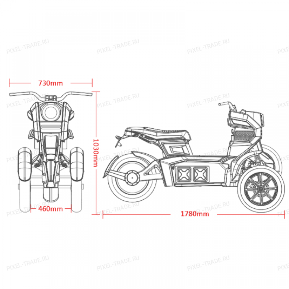 Электромотоцикл iTank Doohan EV3 1500W Зеленый