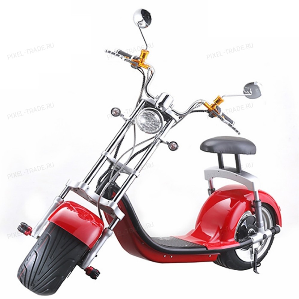 Электроскутер CityCoco Harley 60V/20 Ah 2000 W (Красный)