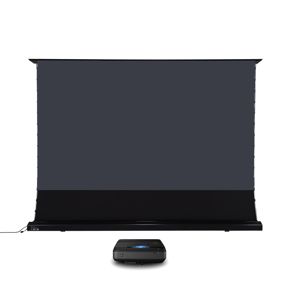 Напольно-потолочный моторизованный проекционный экран XYScreen 100" дюймов ALR (Black)