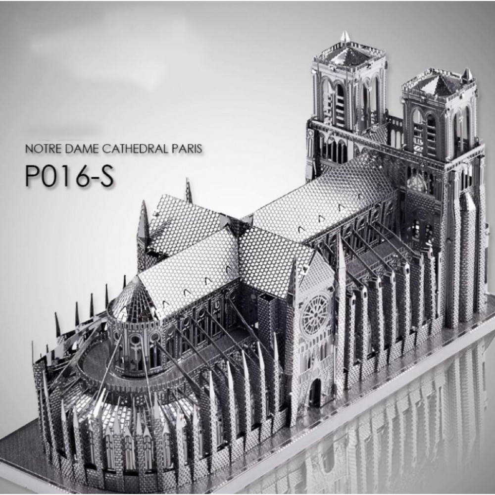 Сборная модель 3D Notre Dame Cathedral Paris (P016-S)