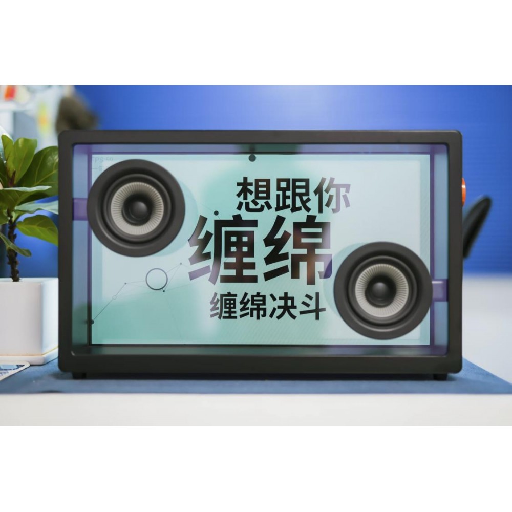 Колонка TTF Tesfer Fashion Edition Transparent Display Bluetooth Speaker TTF-FS1