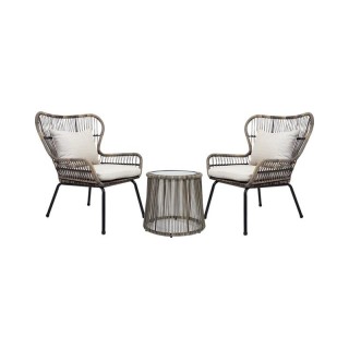 Набор 2 стула и стол-подставка из ротанга Xiaomi MWH Lennon Rattan Chair 3 Piece Set Combination Brown