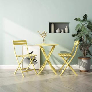 Набор обеденной мебели Складной круглый стол и 2 стула Xiaomi MWH Colorful Folding Square Table And 2 Folding Chair Set