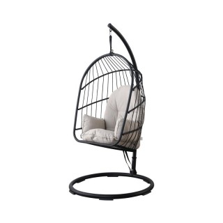 Подвесное кресло из ротанга Xiaomi MWH Ellz Hanging Basket Rattan Chair Black