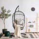 Подвесное кресло из ротанга Xiaomi MWH Ellz Hanging Basket Rattan Chair Black