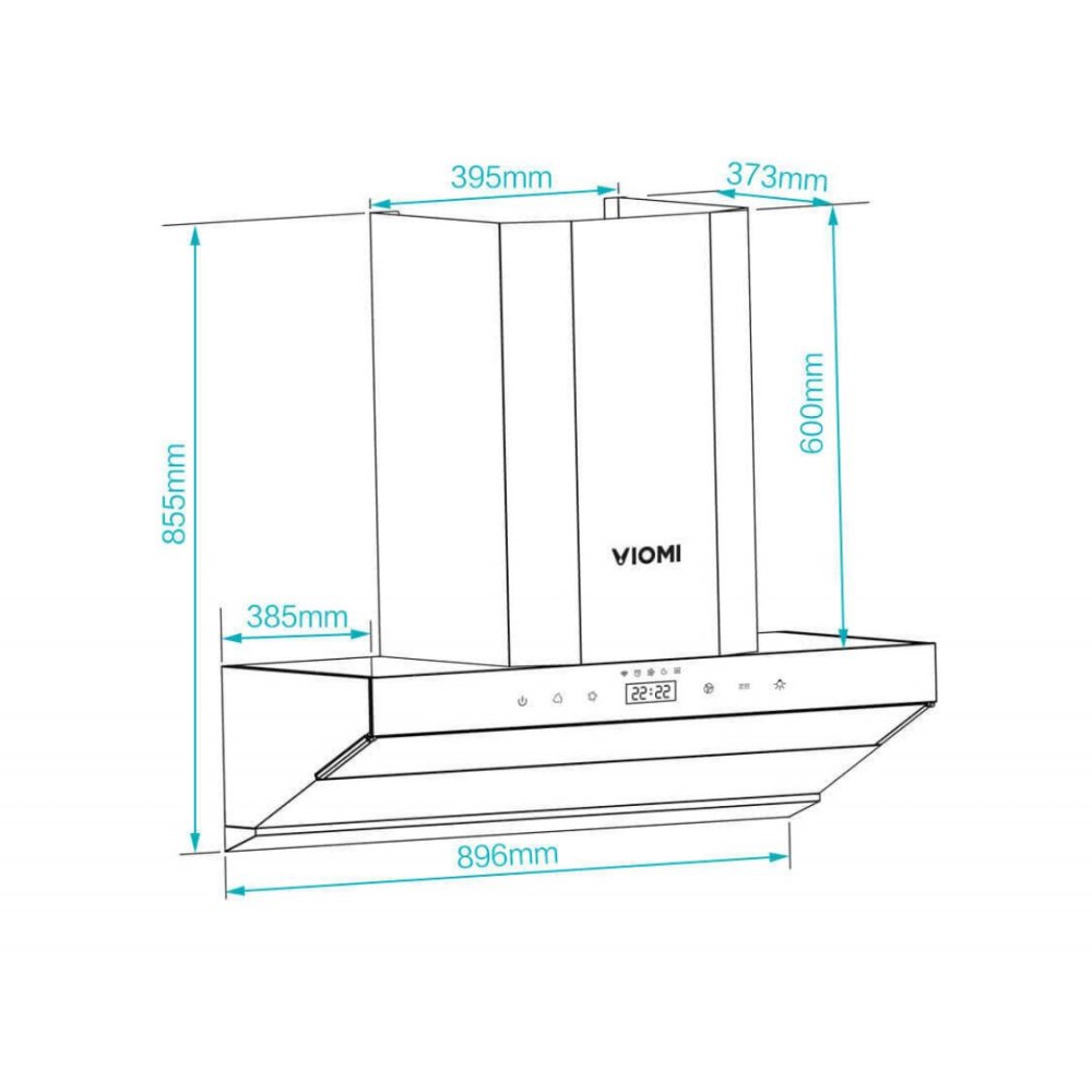 Умная вытяжка Xiaomi Viomi Internet Smart Cross CXW-260-VK701