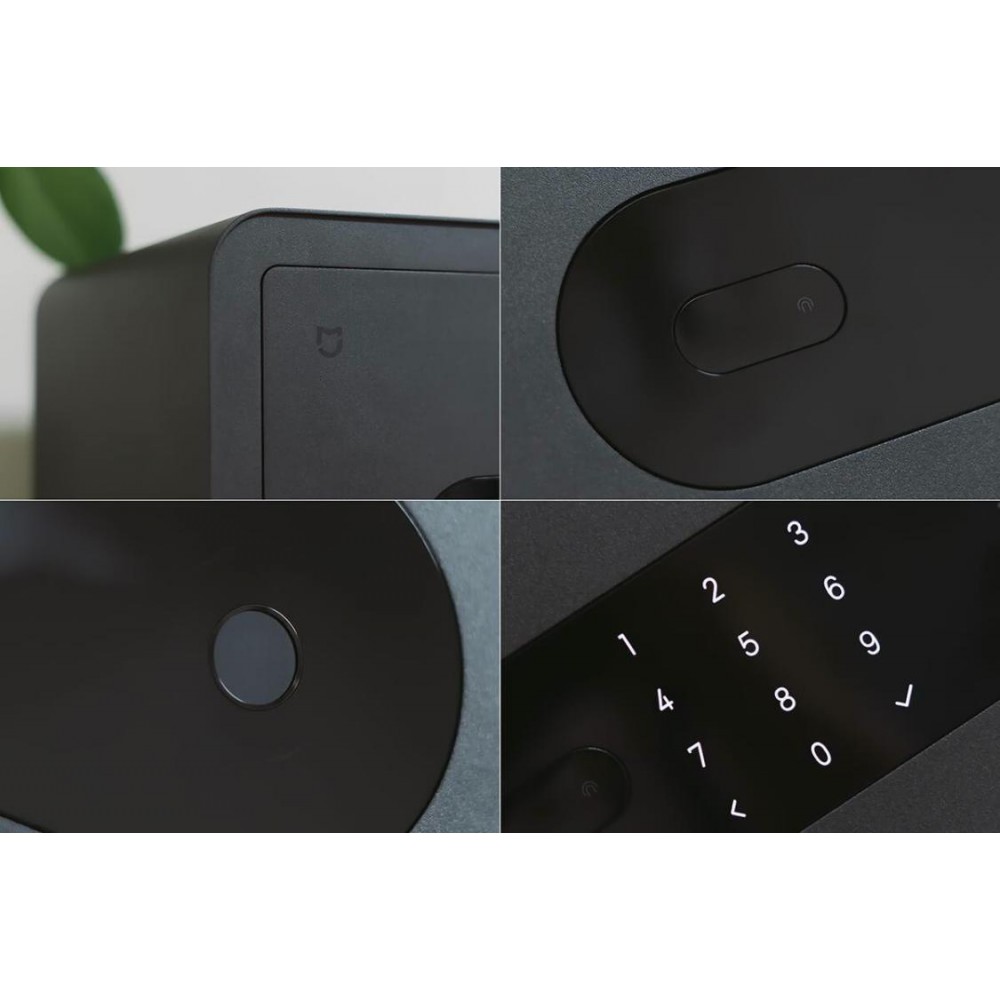 Умный электронный сейф с датчиком отпечатка пальца Xiaomi Mijia Smart Safe Deposit Box Dark Grey (BGX-5X1-3001)