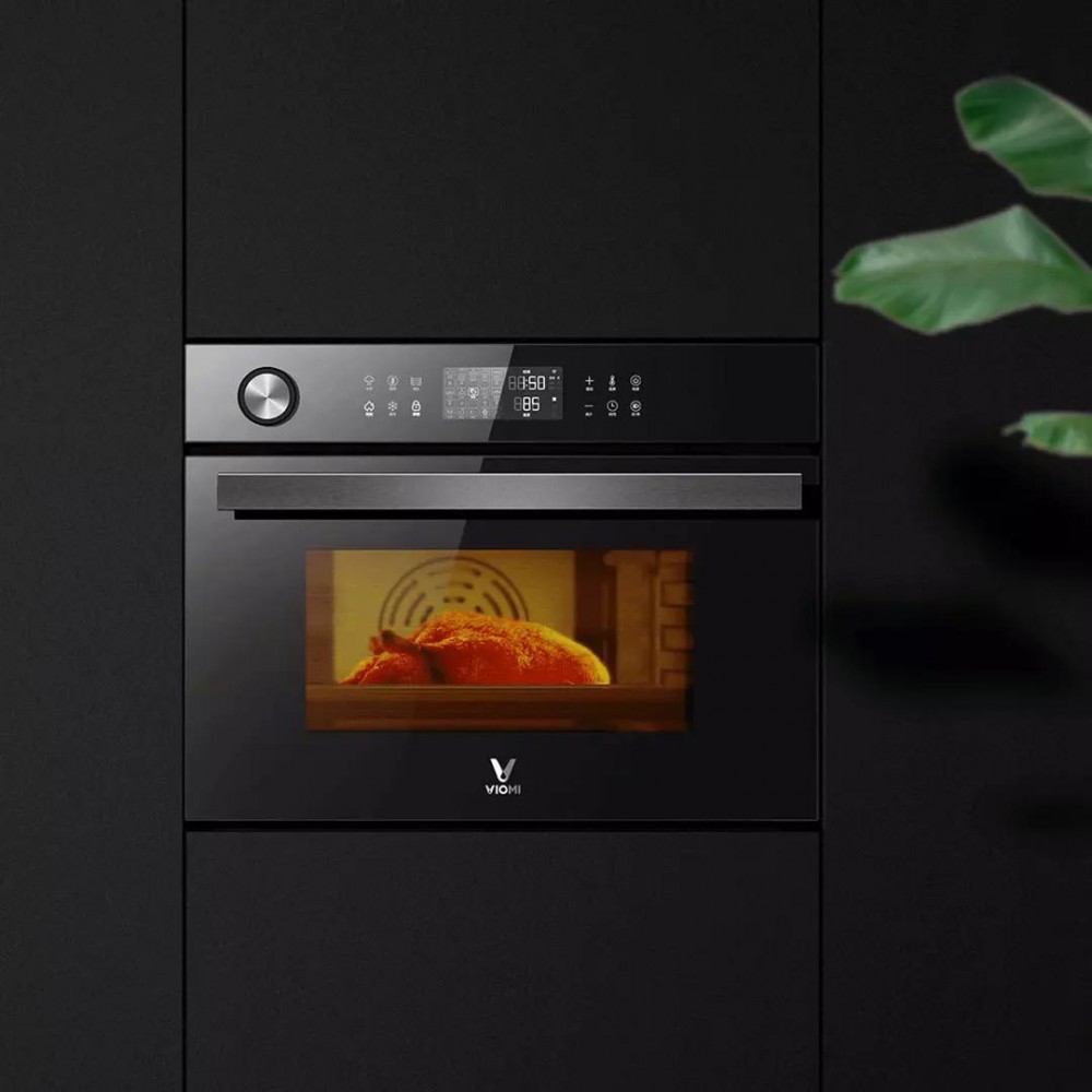 Умный встраиваемый паровой духовой шкаф Xiaomi Viomi Steam Convection Oven King Black (VSO4501-B)