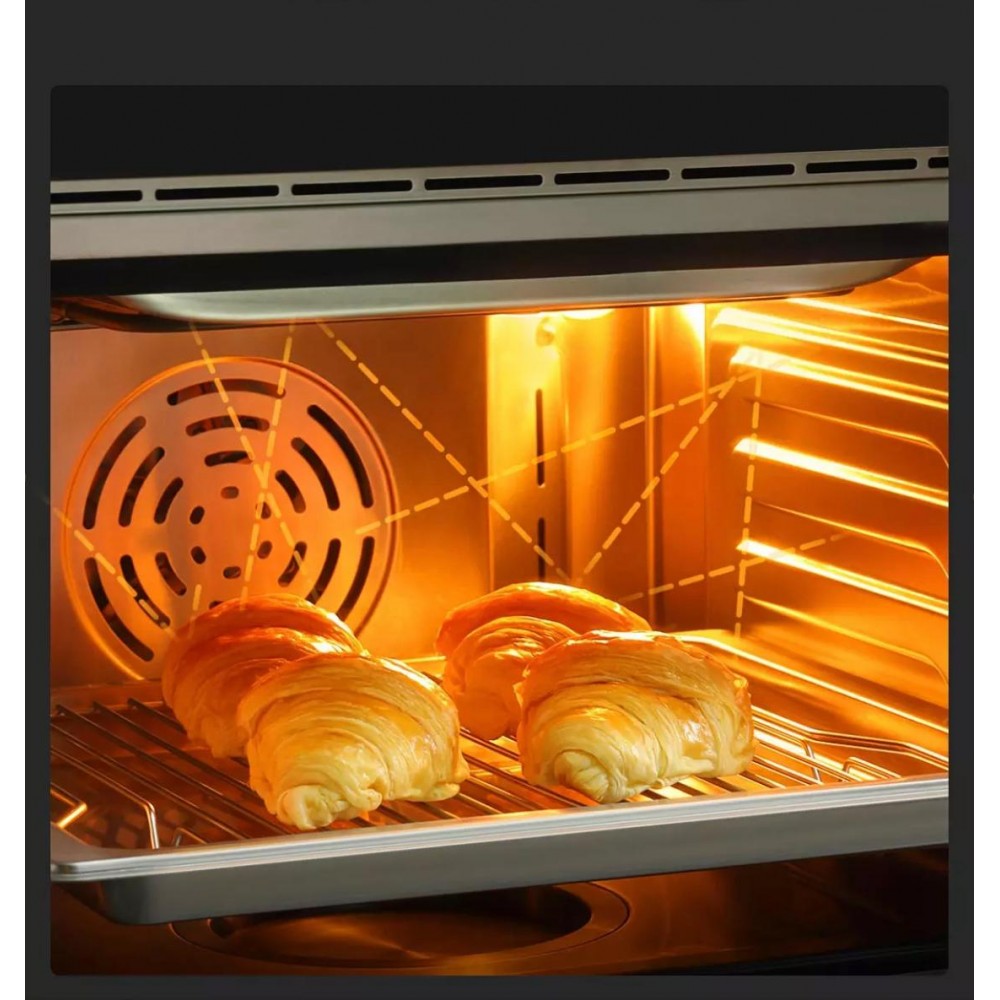 Умный встраиваемый паровой духовой шкаф Xiaomi Viomi Steam Convection Oven King Black (VSO4501-B)