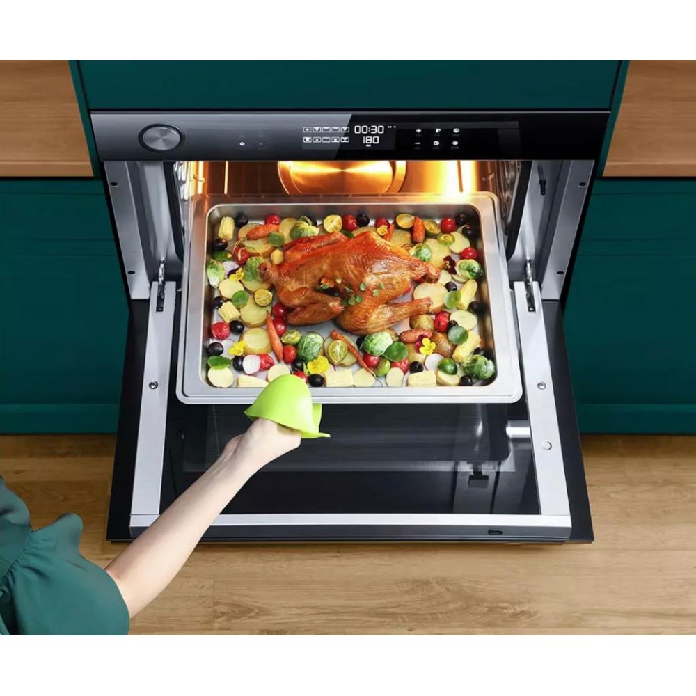 Умный встраиваемый паровой духовой шкаф Xiaomi Viomi Steam Convection Oven King Black (VSO4501-B)