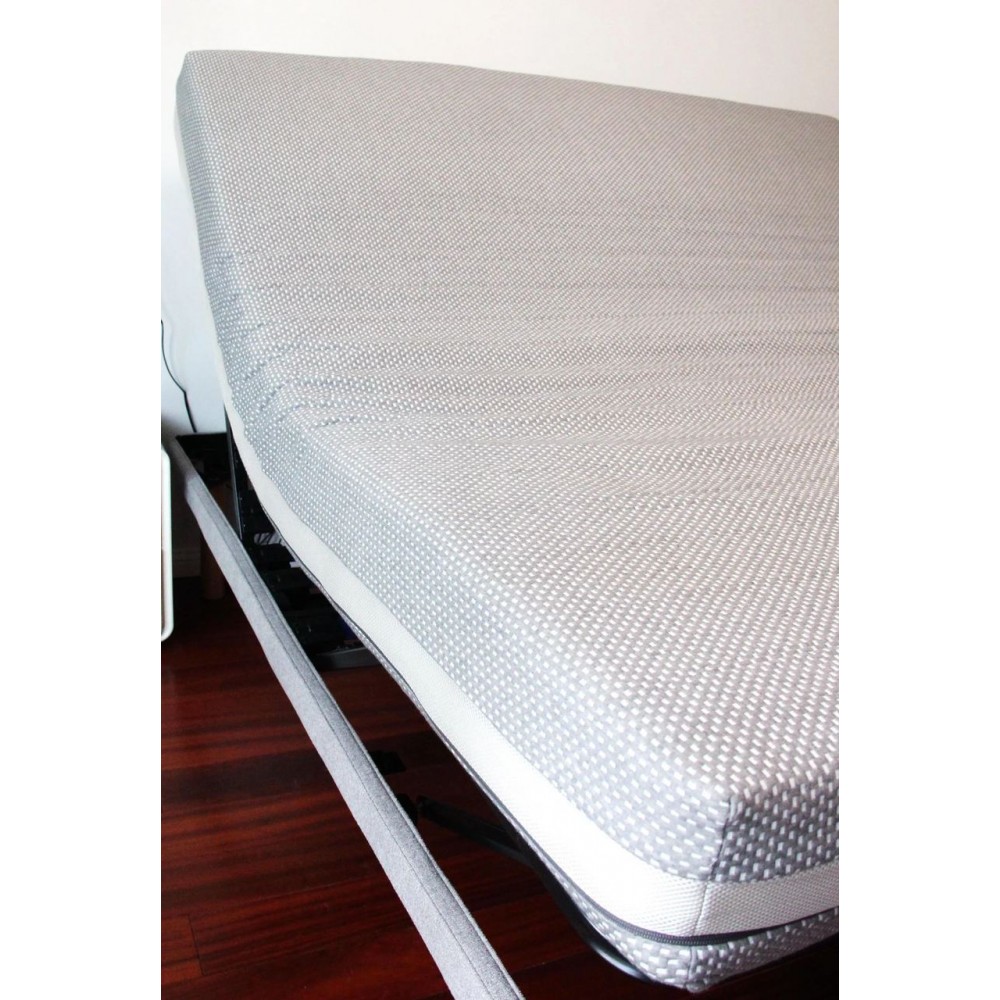 Умная двуспальная кровать Xiaomi 8H Milan Smart Electric Bed DT1 1.8 m Grey Blue (умное основание и ортопедический матрас R2 Pro)