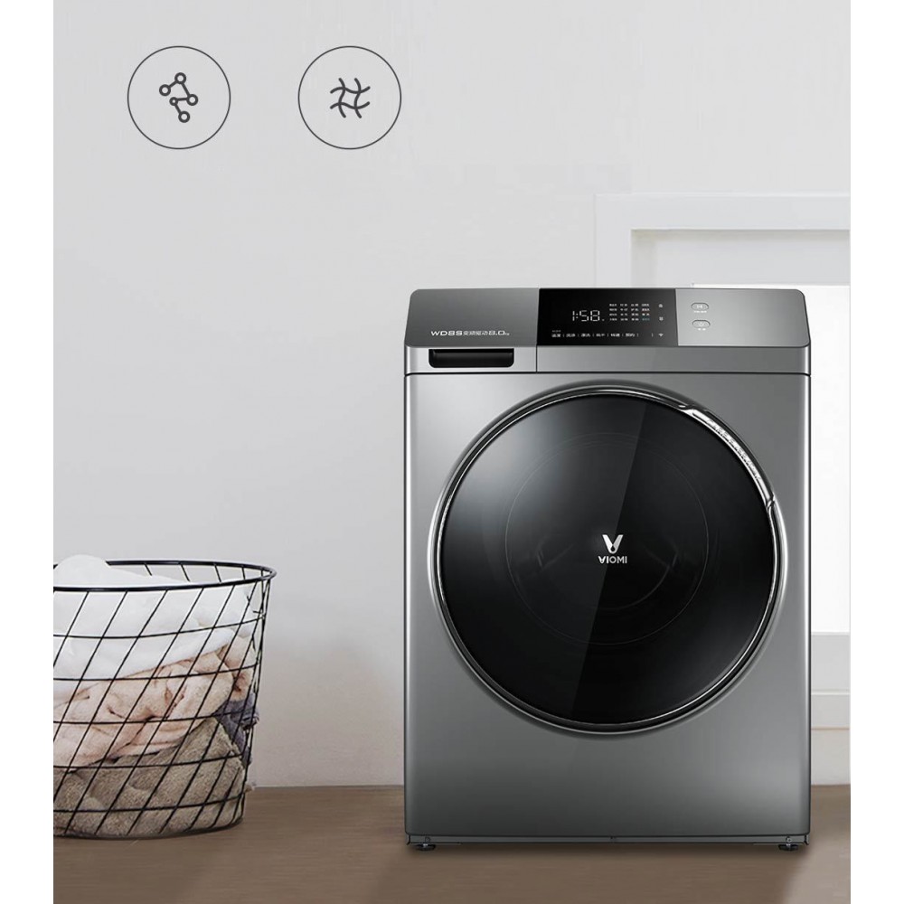 Умная стиральная машина с сушкой Xiaomi Viomi Cloud Meter Internet Washing Machine 8 kg (WD8S)