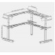 Рабочий стол с электрической регулировкой высоты L-образный, Рабочий стол офисные столы с регулировкой по высоте