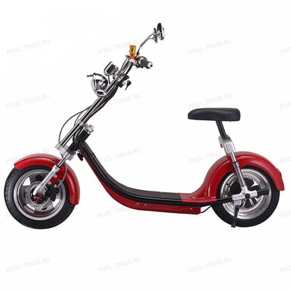 Электроскутер Citycoco Harley Красный 2000W, 60В 20Ah