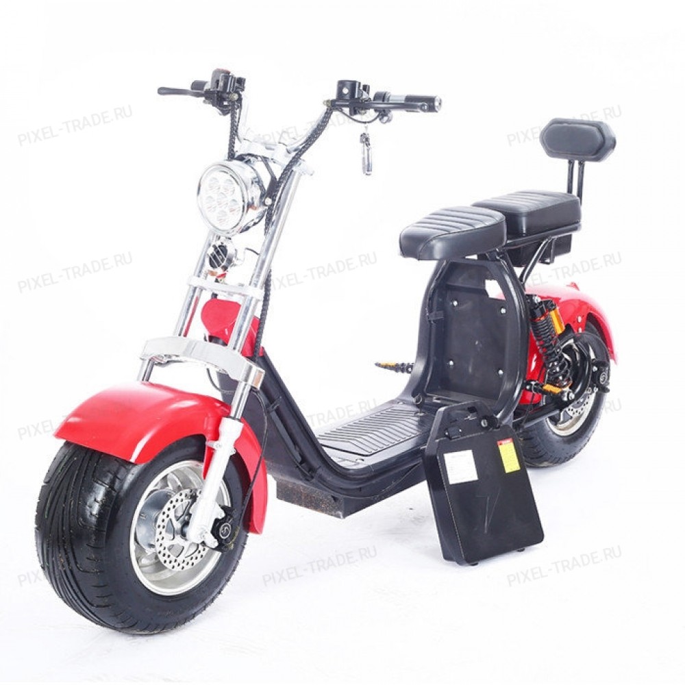 Электроскутер Citycoco Harley X10 Pro 2000W 20А 60В Красный