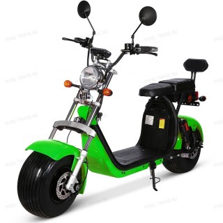 Электроскутер Citycoco Harley X10 Pro 2000W 20А 60В Зеленый